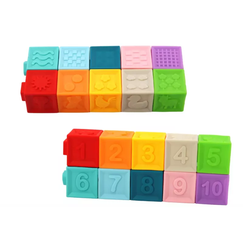 LEAN TOYS Educational Puzzle For Toddlers, Blocks, Shapes, Numbers