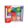 LEAN TOYS Set of Sensory Balls Various Textures 8 Colorful Pieces