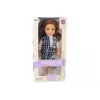 LEAN TOYS Steffi Love Doll in Elegant Checked Clothes Brown Hair