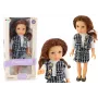 LEAN TOYS Steffi Love Doll in Elegant Checked Clothes Brown Hair