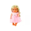 LEAN TOYS Doll In Light Pink Dress Peeing Bottle Rattle Sounds