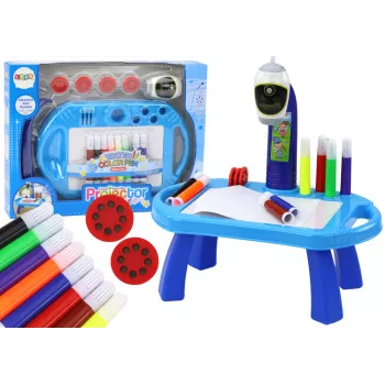 LEAN TOYS Projector for Drawing Table Blue