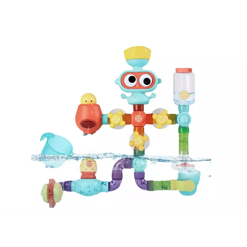LEAN TOYS Interactive Educational Water Toy for Bathing, Planet Man