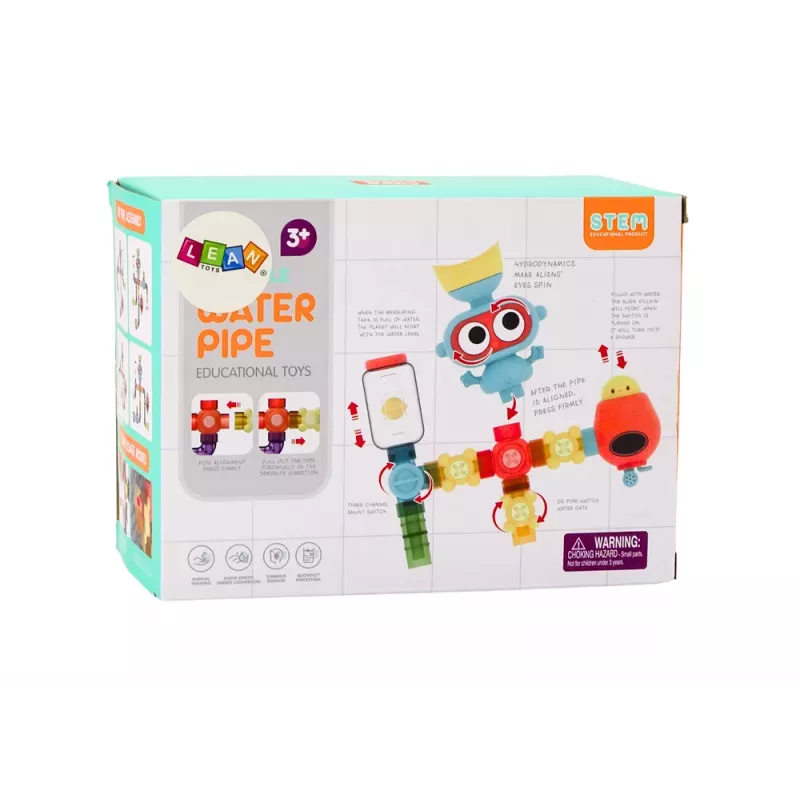 LEAN TOYS Interactive Educational Water Toy for Bathing, Planet Man