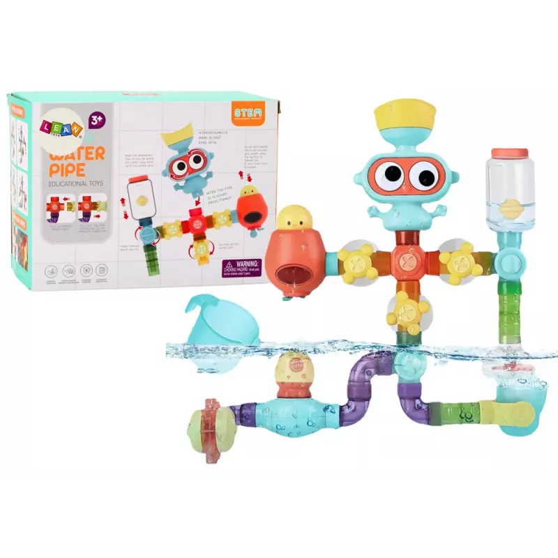 LEAN TOYS Interactive Educational Water Toy for Bathing, Planet Man