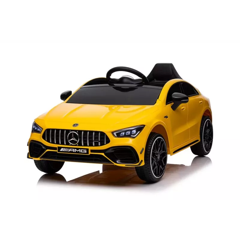 LEAN CARS Battery-Powered Car Mercedes CLA 45s AMG Yellow 4x4