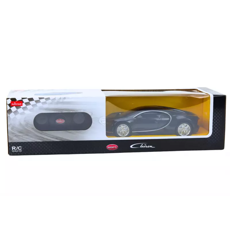 RASTAR Bugatti Veyron Chiron Remote Control Car RC Black 1:24