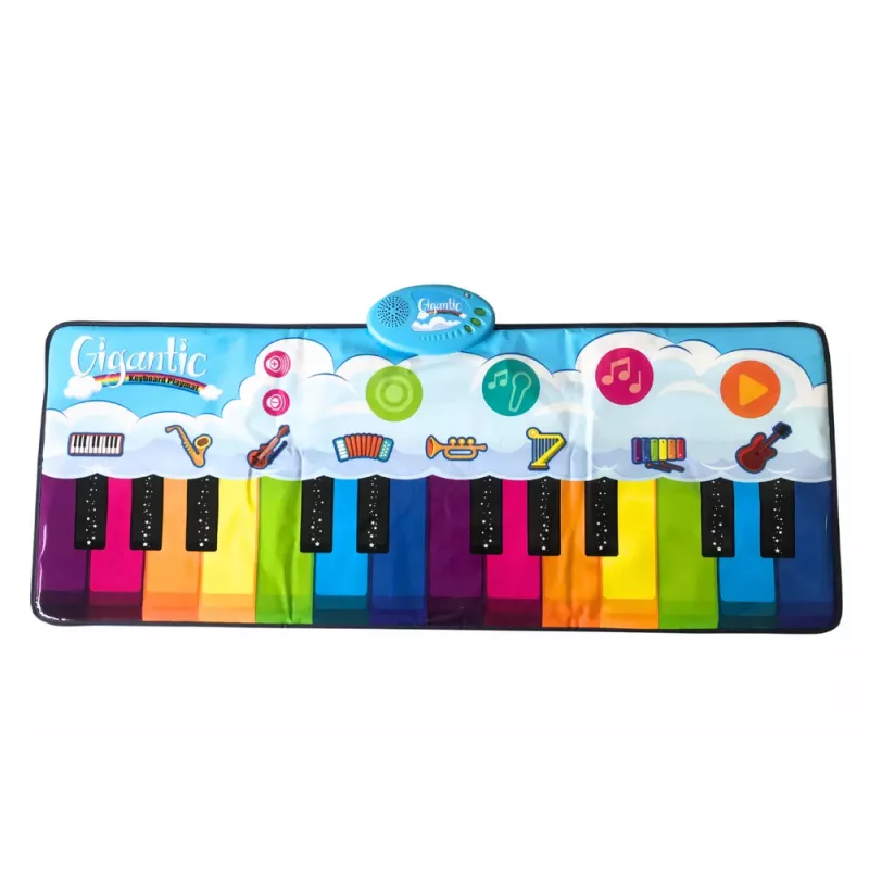 LEAN TOYS Educational Dance Mat Rainbow Piano Instruments 10 Melodies