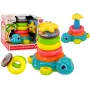 LEAN TOYS Pyramid Riding Turtle 2in1 Puzzle Wheels Lights Sounds