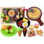 LEAN TOYS Fast Food Set Fruits Steak Ice Cream Accessories Pizza French fries 26 pcs.