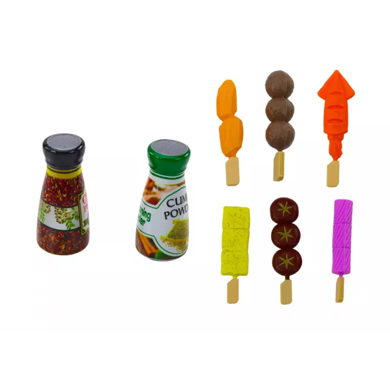 LEAN TOYS Set Party Grill Food Drinks Vegetables 40 Elements