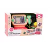 LEAN TOYS Cash Register Learning to Count Coins Shopping Cart Lights Sounds Pink