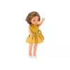 LEAN TOYS Doll Yellow Dress Brown Hair Large Doll 33cm