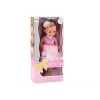 LEAN TOYS Doll Pink Dress Long Hair Hairpin Brush 38cm