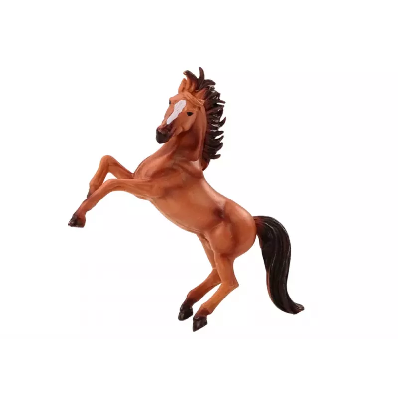LEAN TOYS Horse Figurine Brown Gray Standing Stable Farm Cute Horse