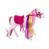 LEAN TOYS Horse Figurine White Horse Grooming Saddle Stable Farm Cute Horse