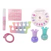 LEAN TOYS Cosmetics Set in Nail Makeup Suitcase Purple Suitcase 9 pcs.