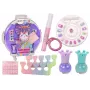 LEAN TOYS Cosmetics Set in Nail Makeup Suitcase Purple Suitcase 9 pcs.