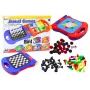 LEAN TOYS Travel Game 8in1 Chess Checkers Ludo Backgammon Chinese Snakes and Ladders