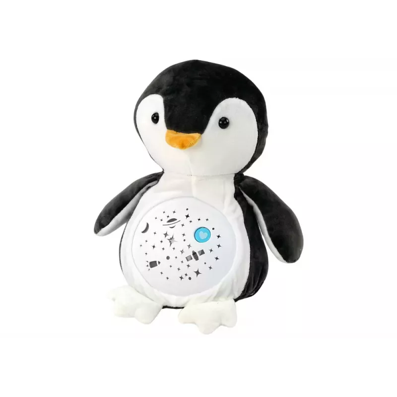LEAN TOYS Teddy Bear Sleeping Lights Sounds Night and Day Mode Penguin