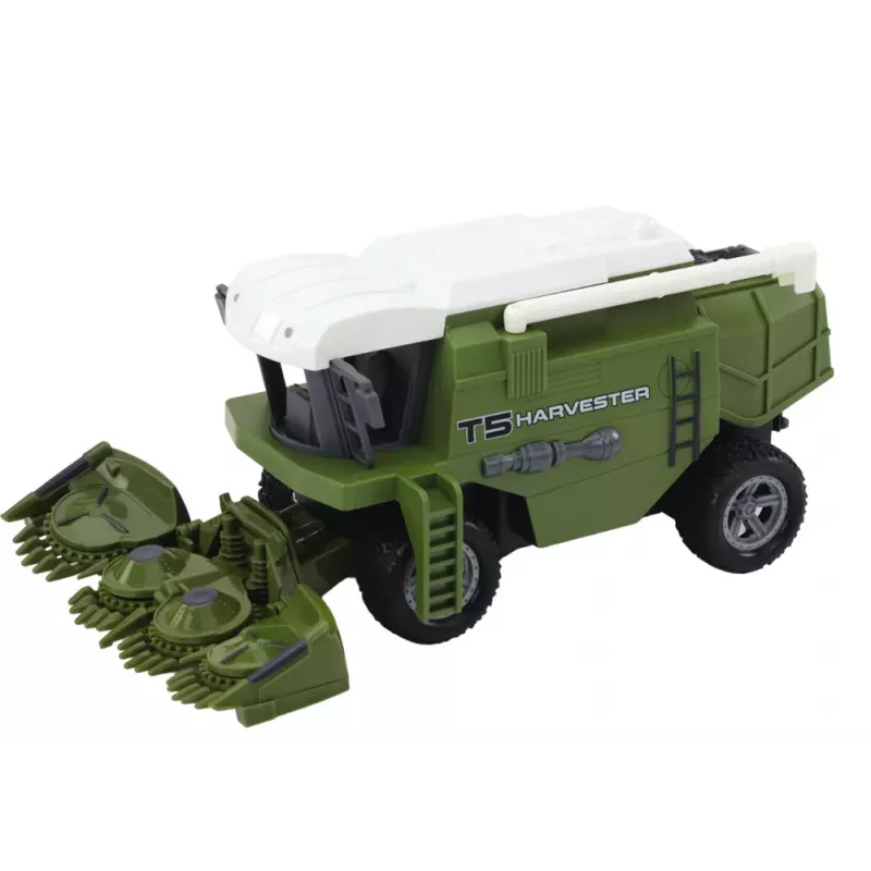 LEAN TOYS RC Agricultural Combine Harvester Remotely Controlled Agricultural Machine Green