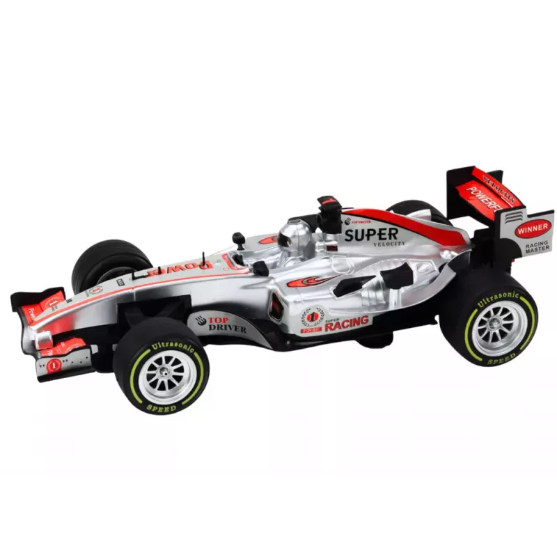 LEAN TOYS Racer Sports Car 1:9 Scale Silver RC Car with Sounds