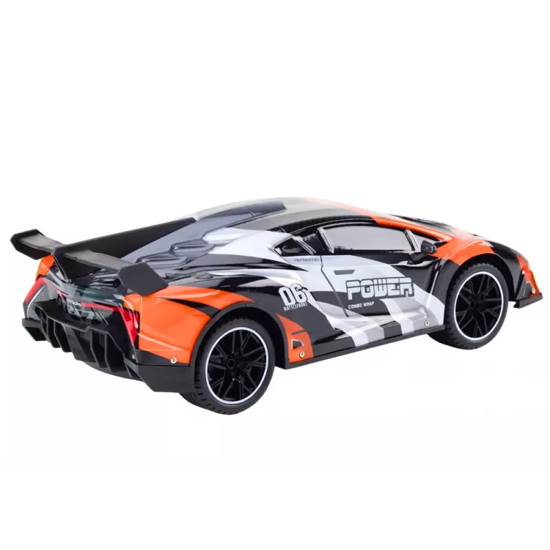 LEAN TOYS Remote Controlled Sports Car RC 1:10 Orange Speed up to 25 km/h