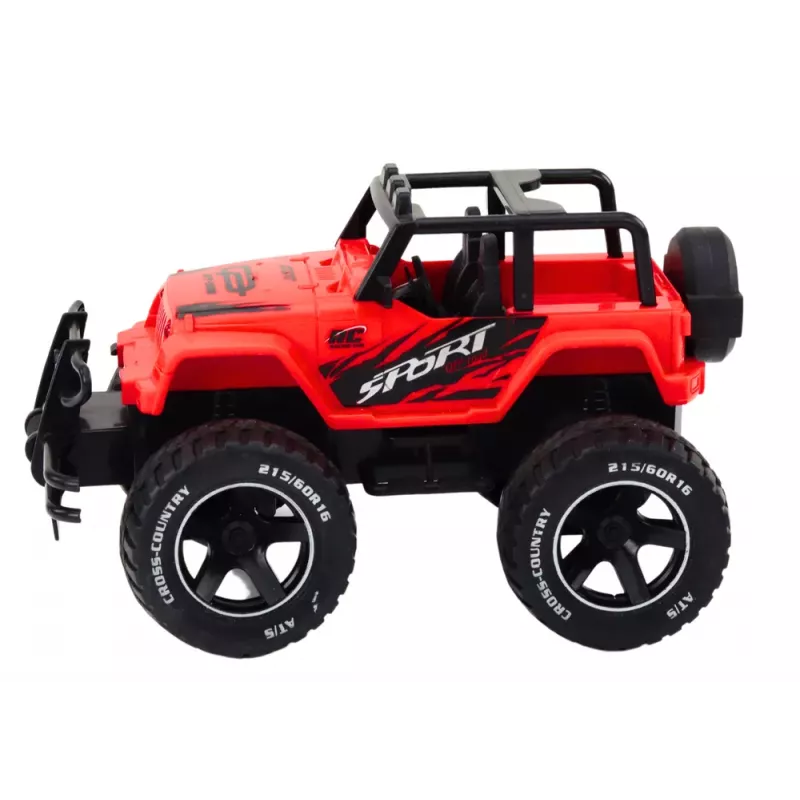 LEAN TOYS Toy Car Remote Controlled Off-Road Car RC 1:18 Red