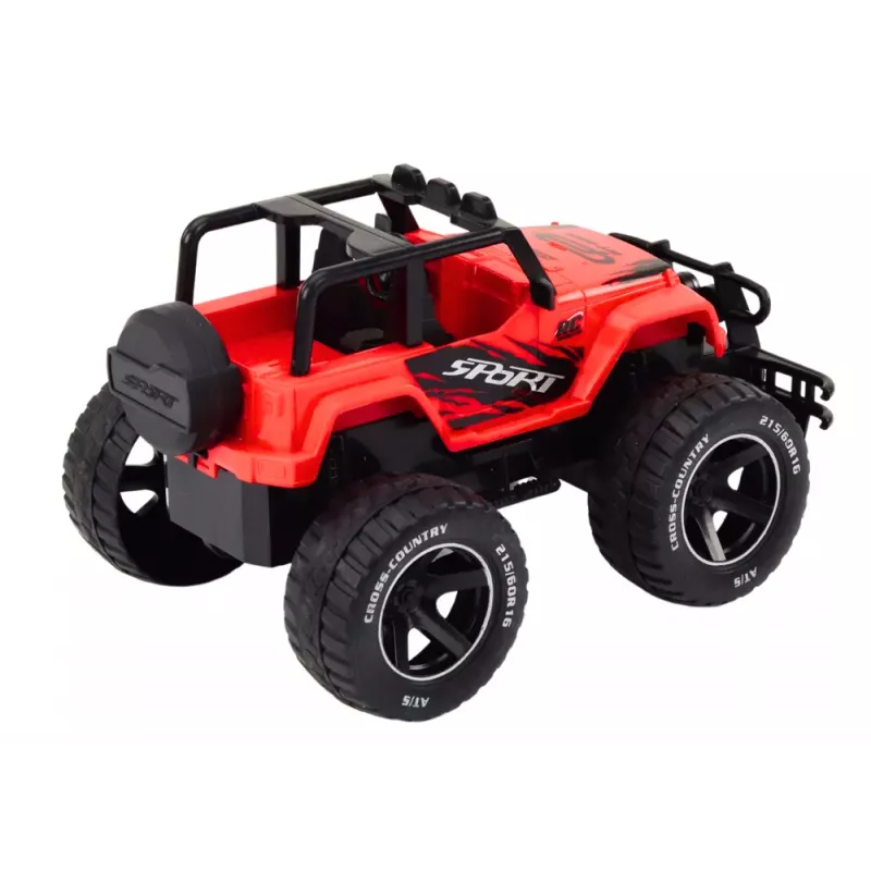 LEAN TOYS Toy Car Remote Controlled Off-Road Car RC 1:18 Red