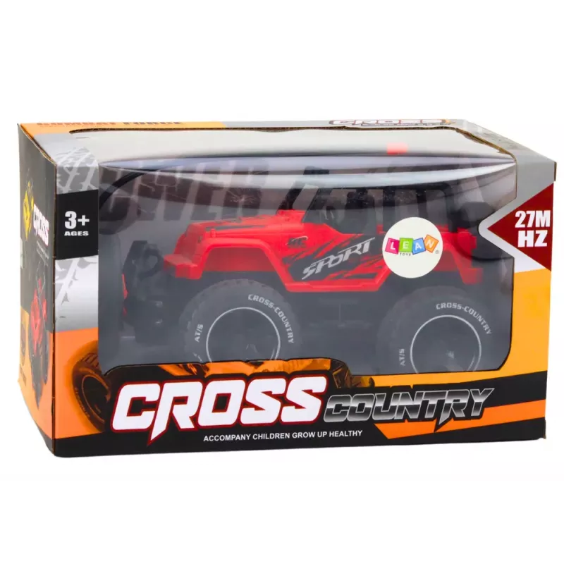 LEAN TOYS Toy Car Remote Controlled Off-Road Car RC 1:18 Red