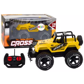 LEAN TOYS Remote Controlled Off-Road Car RC 1:18 Yellow