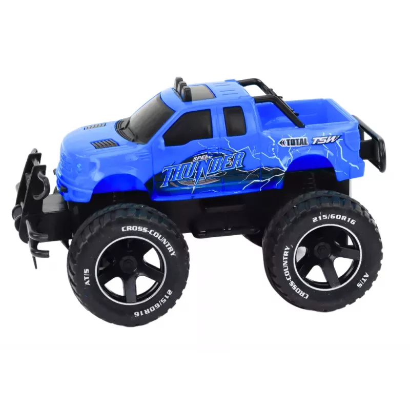 LEAN TOYS Toy Car Remote Controlled Off-Road Car RC 1:18 Blue