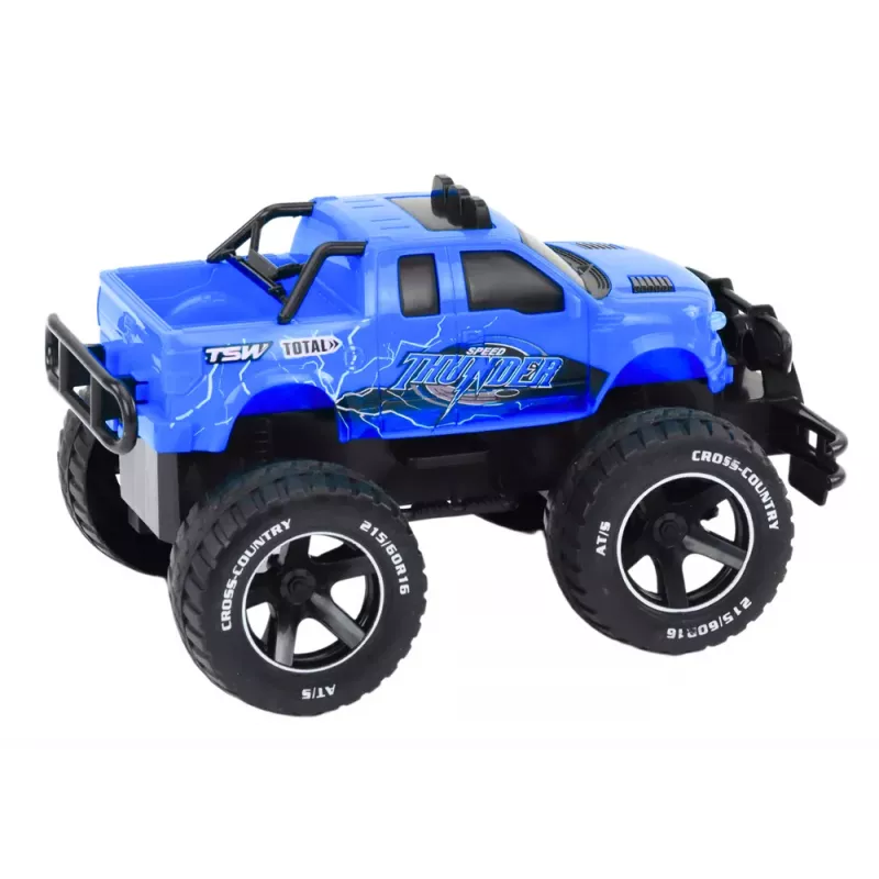LEAN TOYS Toy Car Remote Controlled Off-Road Car RC 1:18 Blue