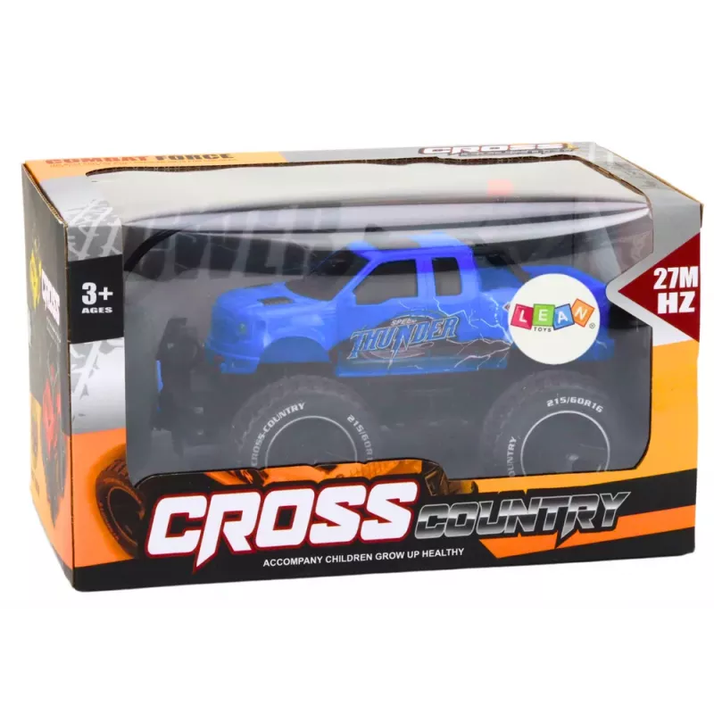 LEAN TOYS Toy Car Remote Controlled Off-Road Car RC 1:18 Blue