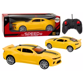 LEAN TOYS Toy Car Remote Controlled Sports Car RC 1:16 Yellow