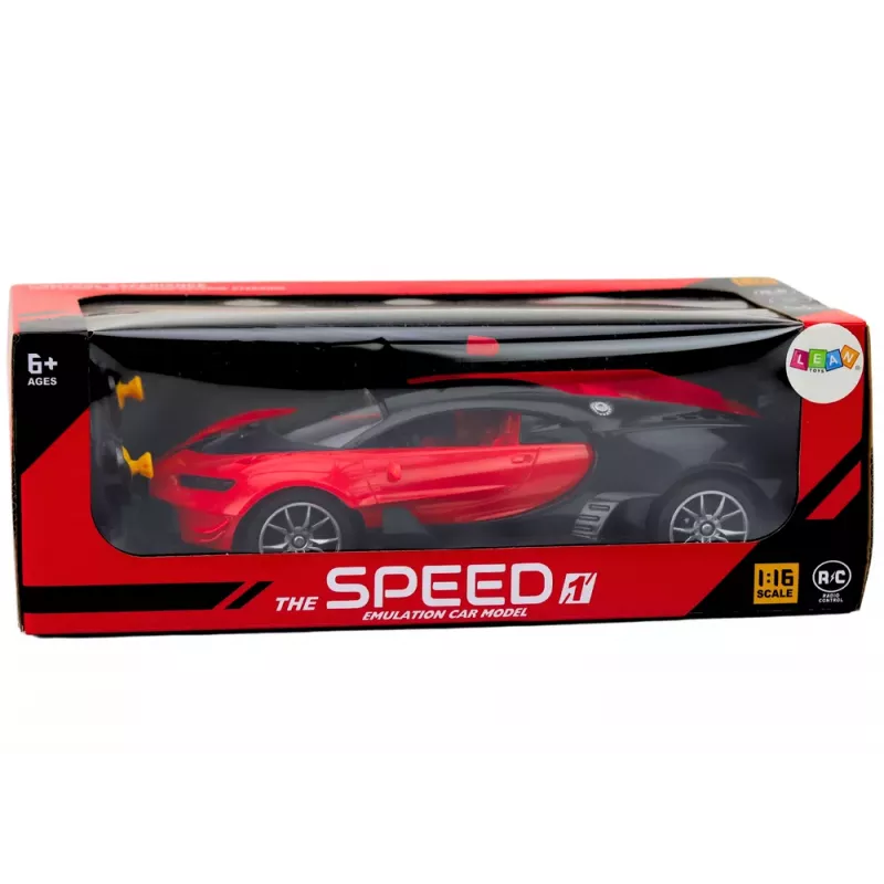 LEAN TOYS Remote Controlled Sports Car Red 1:16 RC Car