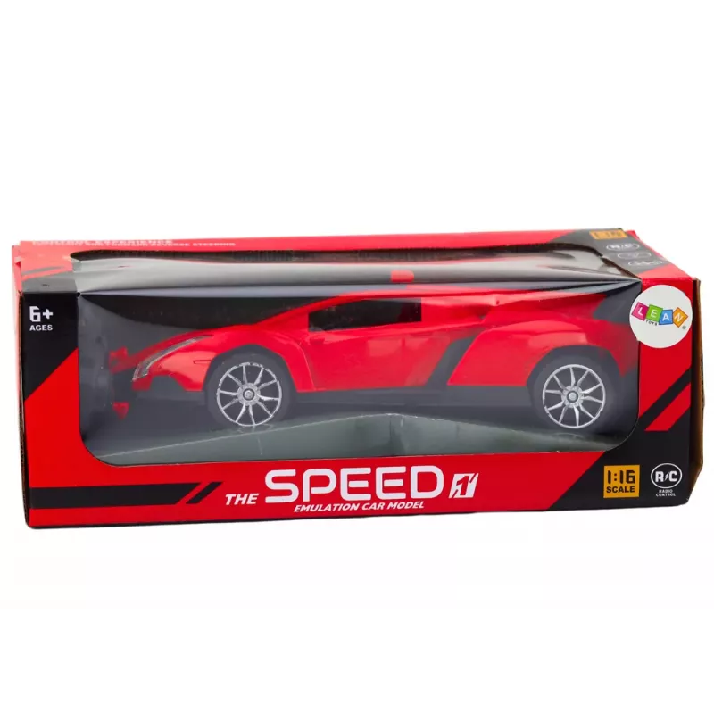 LEAN TOYS Remote Controlled Sports Car Red 1:16 RC Car