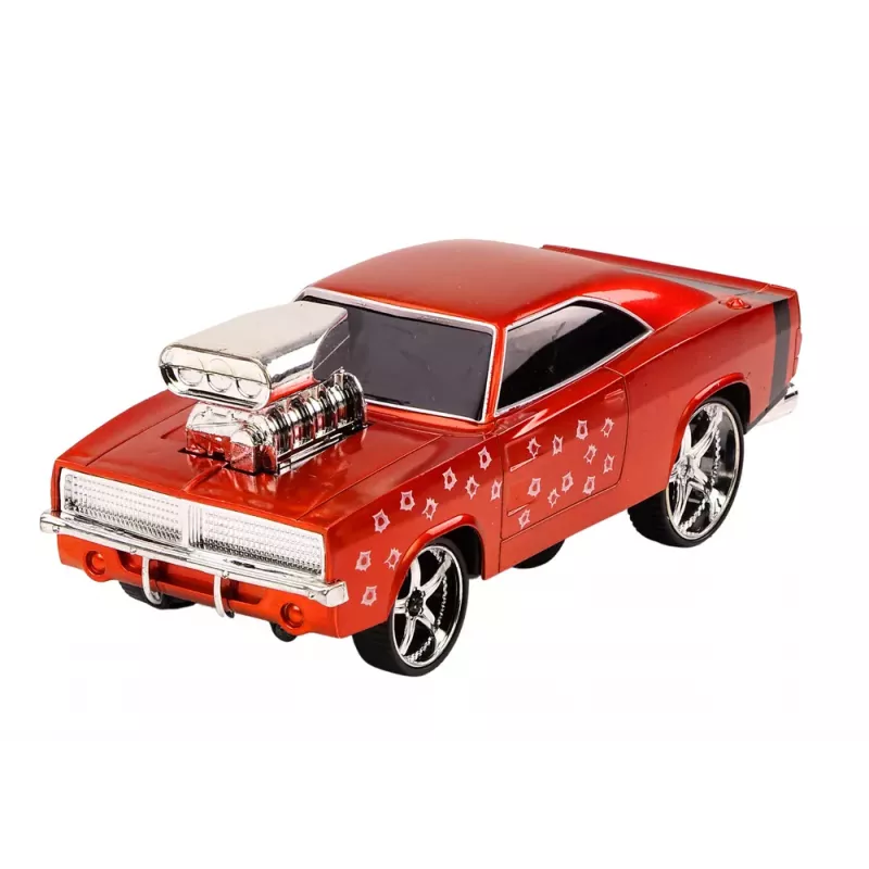 LEAN TOYS Remote Control Car 1:18 Drift 360 Lights Sounds Red