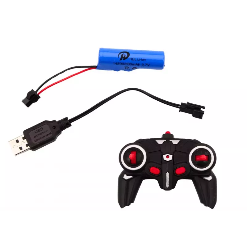 LEAN TOYS Remote Control Car 1:18 Drift 360 Lights Sounds Red