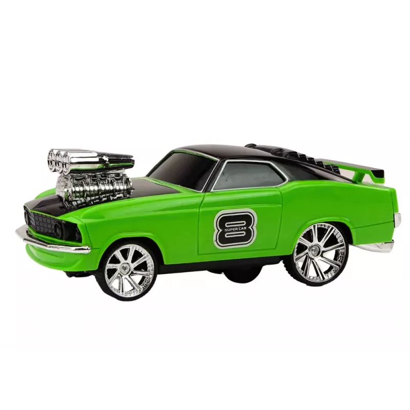 LEAN TOYS Remote Control Car 1:18 Drift 360 Lights Sounds Green