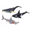 LEAN TOYS Figurines Vehicles Sea Animals Friction Drive Shark Killer Whale 6 pcs