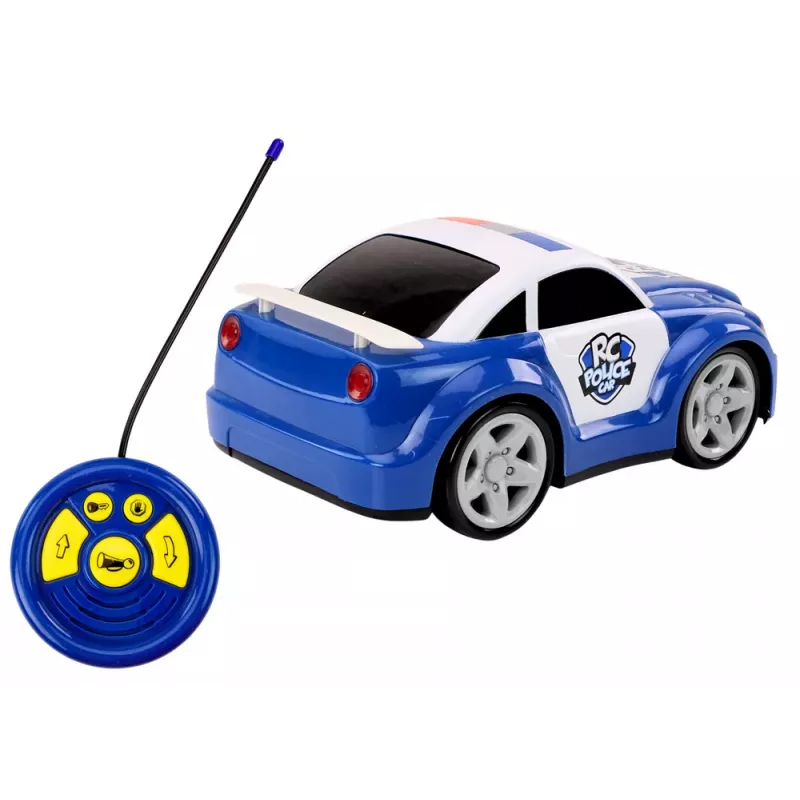LEAN TOYS Cartoon Police Car Remote Controlled Lights Sounds