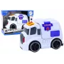 LEAN TOYS Ambulance Toy Car with Lights and Sounds - White
