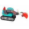 LEAN TOYS Cartoon Crawler Excavator For Turning DIY Turquoise