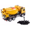 LEAN TOYS Yellow Concrete Mixer Truck, Friction Drive, Light and Sound