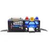 LEAN TOYS Set of Expandable Garage Track in a Suitcase Police Lights and Sounds
