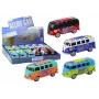 LEAN TOYS Camper Bus 1:32 Metal Lights Sounds Drive Opening Doors