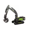 LEAN TOYS Crawler Excavator Grapple Drilling Rig Bucket 1:55 Black-Green