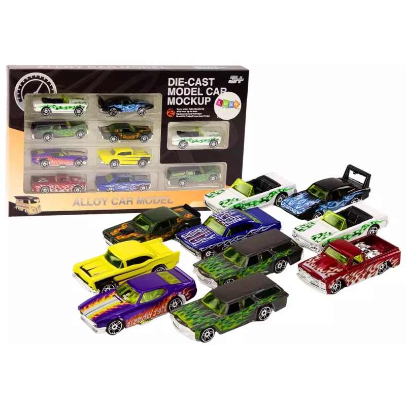LEAN TOYS Set of Car Suspension Springs 1:64 Metal 10 pcs