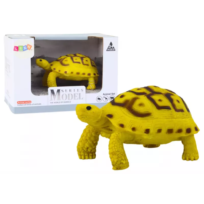 LEAN TOYS Collectible Figurine Turtle Reptile Yellow Brown D